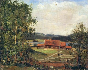 マリダレンの風景 オスロ 1881年 エドヴァルド・ムンク作 Oil Paintings
